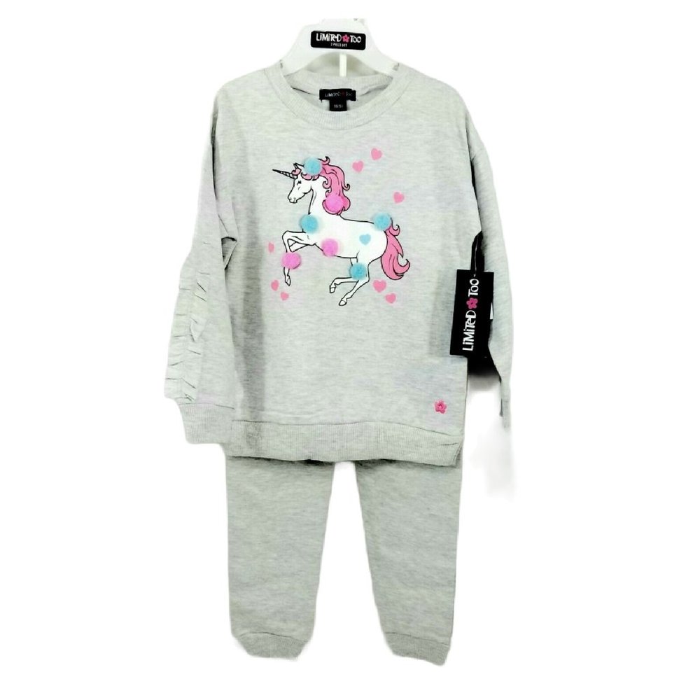 Limited Too 2 Piece Girls Size L 6 Sweatshirt Pant